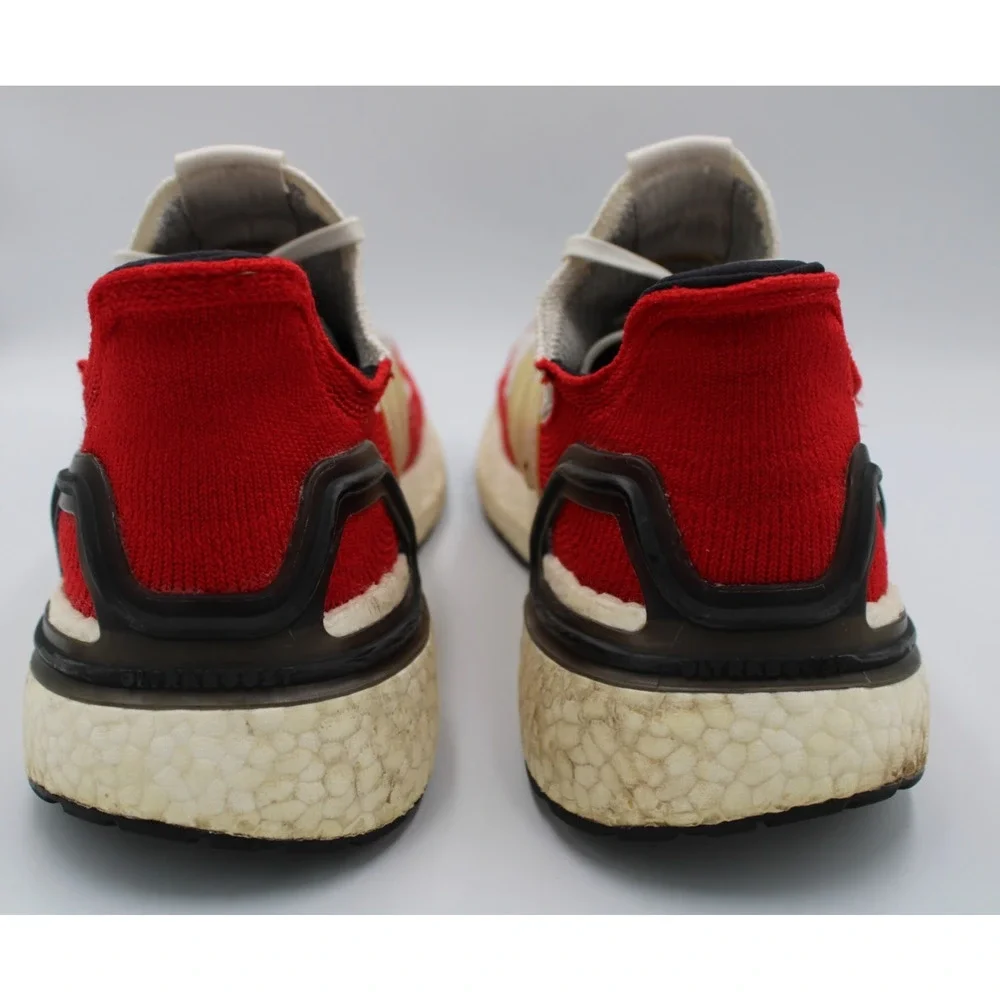 Size 14 - adidas Ultra Boost 19 White Scarlet - EF1341